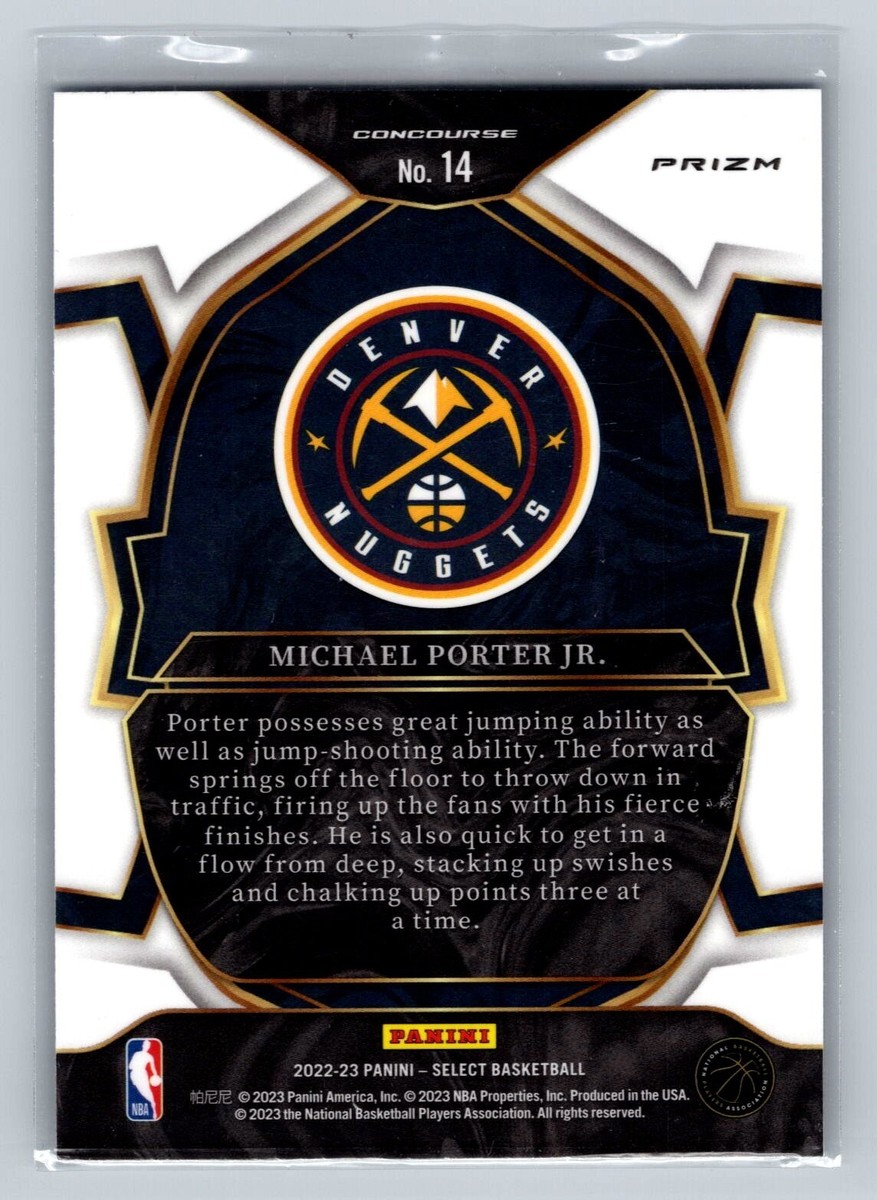 2022-23 Panini Select Michael Porter Jr. Blue Prizm 14 | eBay