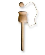 WOOD BALL AND CUP TOSS GAME / BUY 2 AND GET 2  FREE. / MADE IN USA/ WOOD TOYS