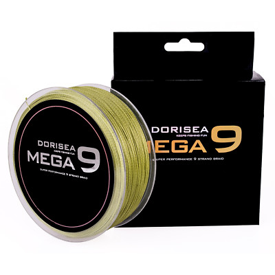 Power Pro 30lbs Braided Fishing Lines Dorisea MEGA 9 Strand 100M-2000M Moss Green Round Dyneema Braided Fishing Line E 8lb Braided Fishing Line - Foto 9