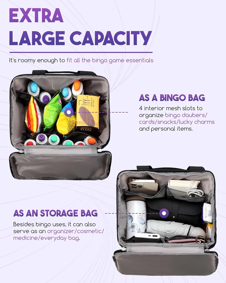 Bingo Dauber Bolsa Juegos Accesorios Cosas Bolso Set Suministros Almacenamiento Organizador Foto 2 de 4