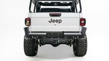 Fab Fours Matte Black Rear Bumper Fits 2020-2022 Jeep Gladiator Jt