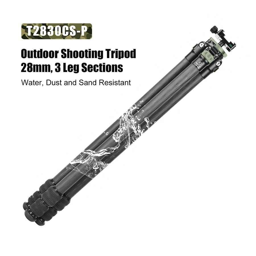 Sunwayfoto Carbon Fiber Tripod Hunting Inverted Ball Head Arca-Swiss Picatinny - image 2 of 4