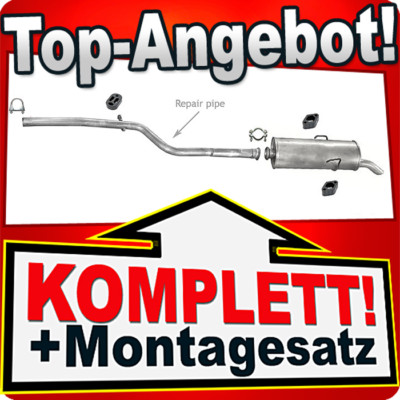 Auspuff für CITROEN SAXO 1.0 1.1 50PS 60PS 1996-2004 Auspuffanlage