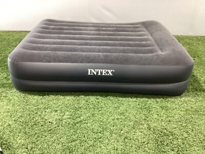 Intex Dura-Beam Plus 16.5'' Pillow Rest Raised Airbed with Internal Pump - Black,