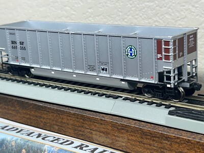 #ad BNSF BURLINGTON NORTHERN BETHGON ROTARY COAL GONDOLA BRN 6pack HO SCALE GOLD NEW $332.95