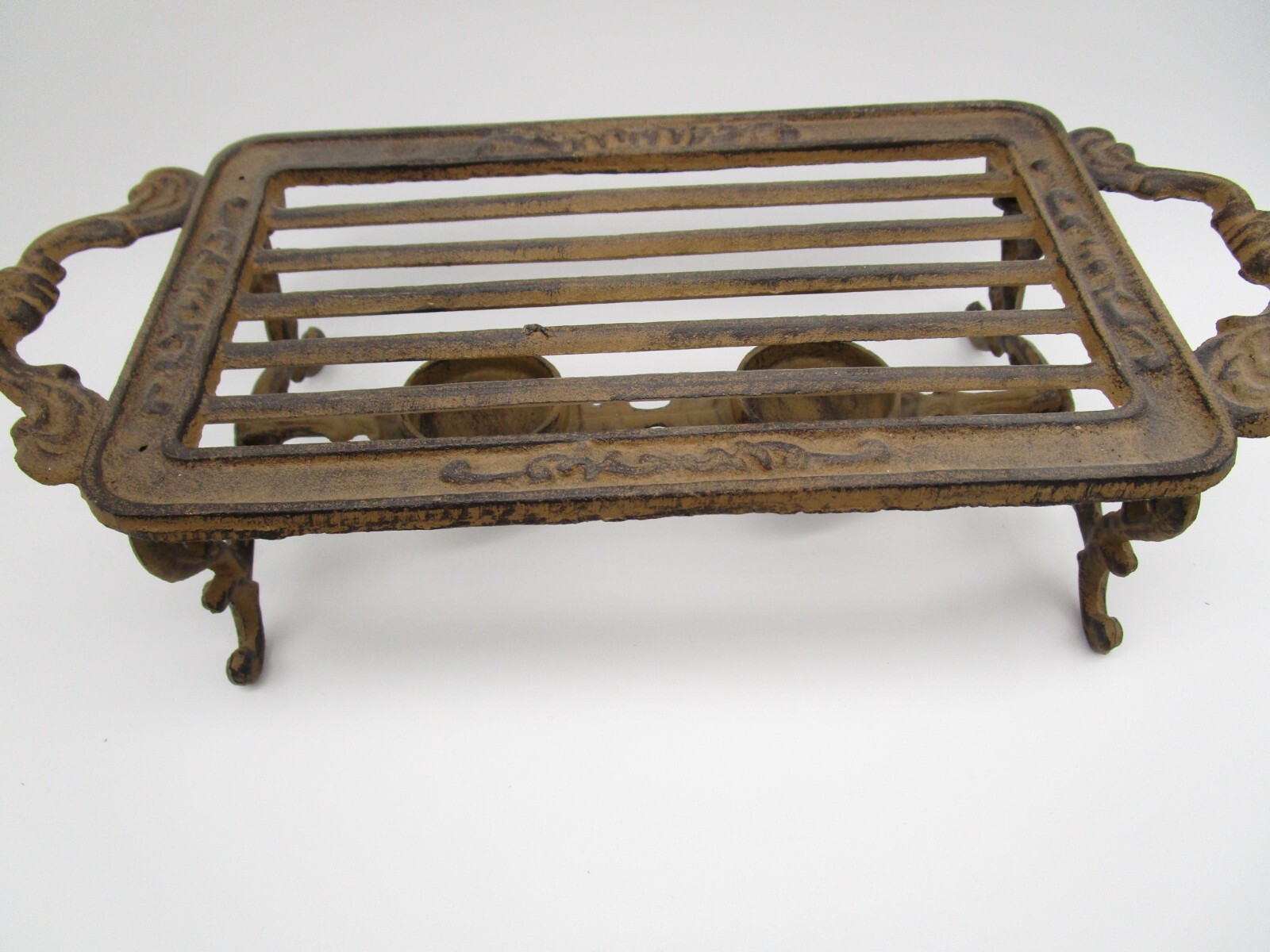 Cast Iron Warmer with 2 Votive Candle Holders Vintage Look! EUC eBay