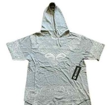 Makobi Men's Lightweight Shirt - Short Sleeve Fashion Hoodie Gray M150