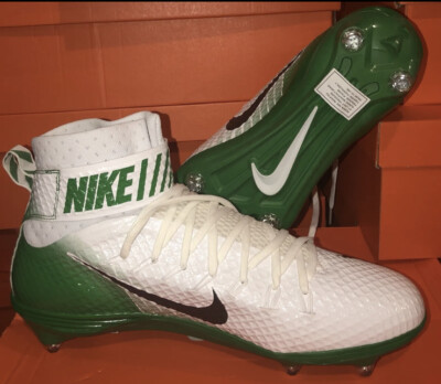 Nike Lunarbeast Elite White Green Football Lineman Cleats Men’s Size 17 