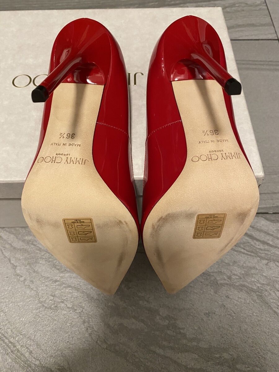 Very Sexy Jimmy Choo Anouk Red Patent Leather Stilleto Hills Very Sexy Jimmy Choo Anouk Red Patent Leather Stilleto Hills
