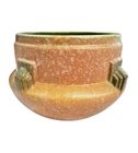 ROSEVILLE ARTCRAFT TAN AND GREEN JARDINIERE #629