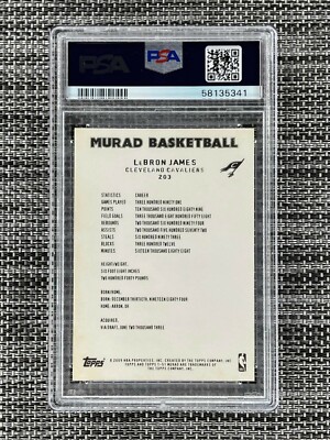 2008 TOPPS T-51 MURAD LeBRON JAMES #203 CAVS LOS ANGELES LAKERS 