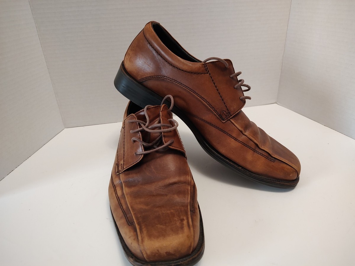 Johnston Murphy Mens Shoes Sz 8.5 M Brown Split Toe Casual  display picture 3