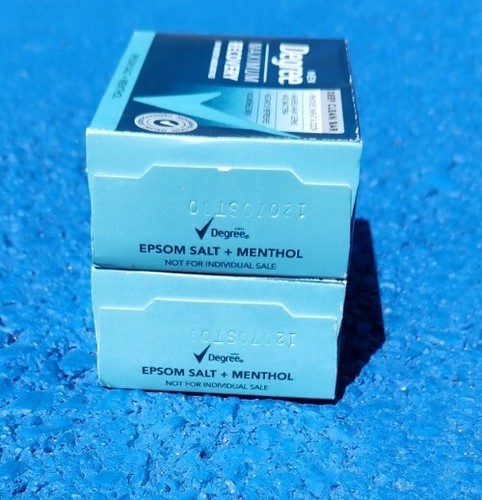 Degree Maximum Recovery Bars Lot Of 2 Epsom Salt and Menthol 3.75 oz each - Picture 4 of 6