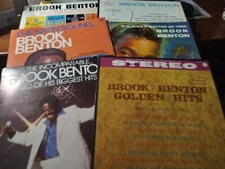 Nice lot of 6 Different Original 1960s & 70s Records By Brook Benton CLASSIC R&B