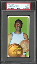 1970 TOPPS BASKETBALL #78 DAVE STALLWORTH, PSA 8(ST) NM-MT (KNICKS) SHORT PRINT