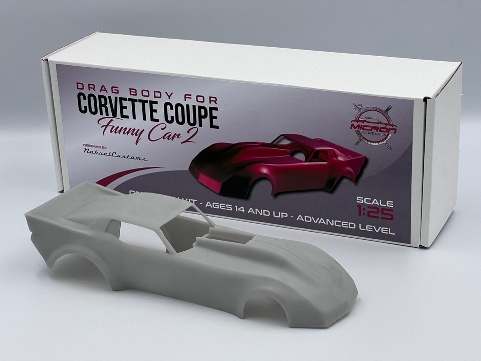 Corvette Funny Car Drag Dragster Body Scales 1/25 and 1/16 | eBay