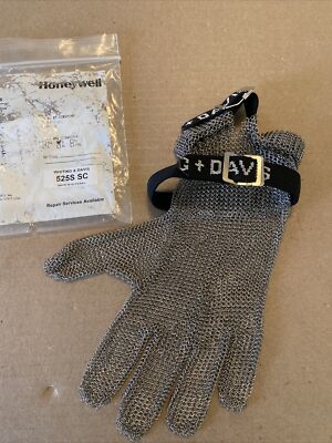 Whiting + Davis 5-Finger Metal Mesh Cut-Resistant Gloves, Small 525S SC A15