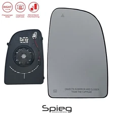 Passenger Side Mirror Upper Glass for 2020-2025 Ram Promaster Van with Heat BSM