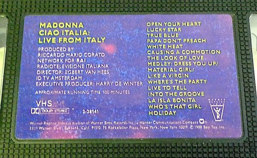 Madonna - Ciao Italia: Live from Italy (VHS, 1988) - Imagen 10 de 13