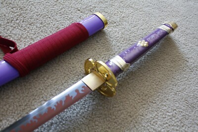 S0570 ANIME ONE PIECE RORONOA ZORO KOZUKI ODEN ENMA SWORD RED