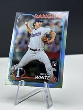 2024 Topps Chrome OWEN WHITE Rookie REFRACTOR Rangers RC