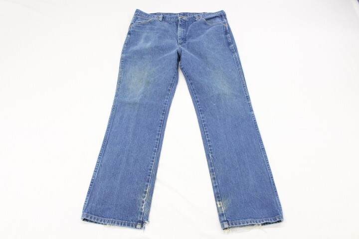 VTG Wrangler Jeans 936 Den Men's 38X32 Med Wash Denim Blue Cowboy Western