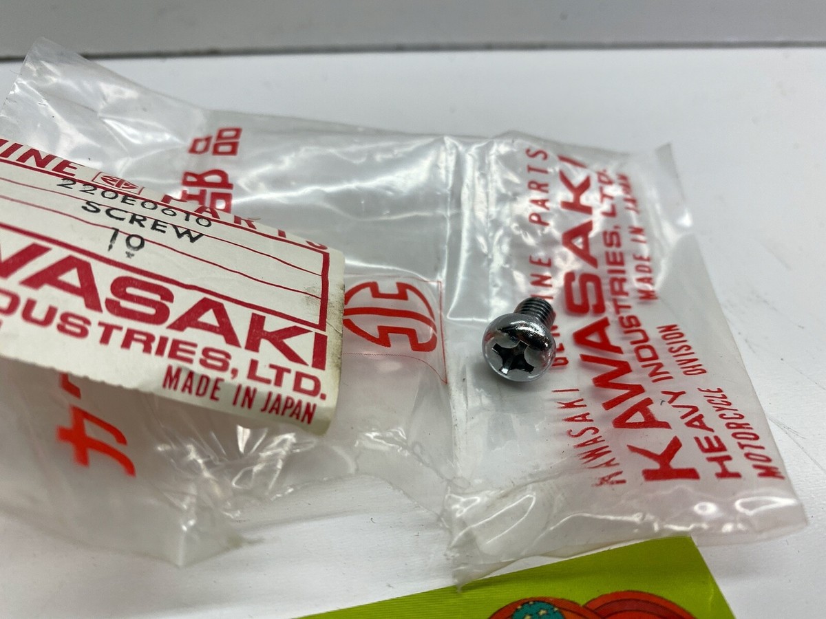 NOS KAWASAKI KZ W1 A7 PAN HEAD SCREW 6X10MM 220E0610 OEM | eBay