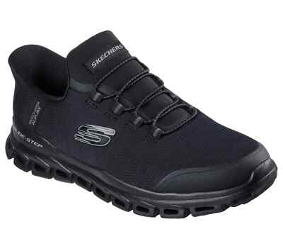 Skechers Shoes Men Slip Ins Glide Step Sport Black Comfort Memory