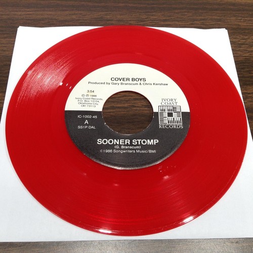Rare 45 Vinyl Record - COVER BOYS - SOONER STOMP w/ DANCE MIX - Picture Sleeve - Picture 4 of 7