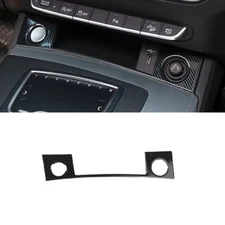 Fit For Audi Q5 2020~2021 ABS Carbon Fiber One-Click Startup Switch Frame Cover