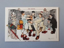 cartes postales : Illustrateur GERVESE nos Marins n° 39  Avant la représentation
