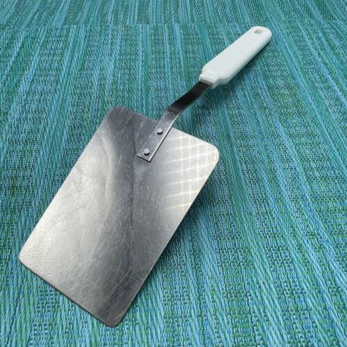 Vintage Robinson Knife Co Solid SPATULA Turner Flipper weißer Griff USA 12" - Bild 4 von 8