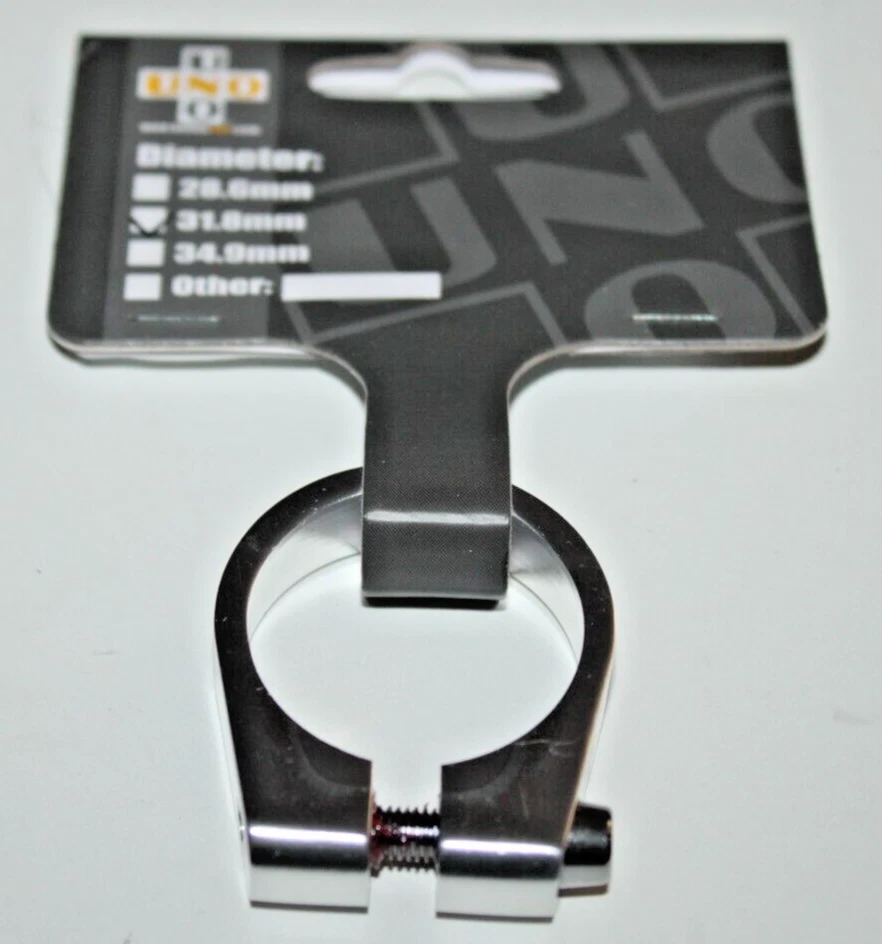 Abrazadera de tija de sillín de bicicleta Kalloy Uno 31,8 mm 11/4" plateada SC100 665691 envío gratuito Foto 2 de 4