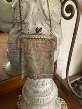 Antique 1920's Mesh Coin Purse Small 3 1/2  X 3  made in Germany