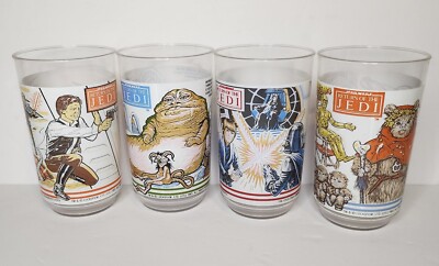 Star Wars: Return of the Jedi Burger King 1983 PLASTIC Cups Lot of