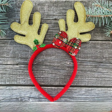 Christmas Headbands Reindeer Costume Headband Antler ELF Sequin Headband