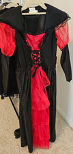 Child Regal Vampira Vampire Costume Size Large 10-12 