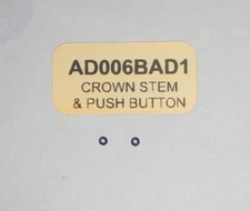 Seiko  2 Push Button Stem Seals AD006BAD1 see list