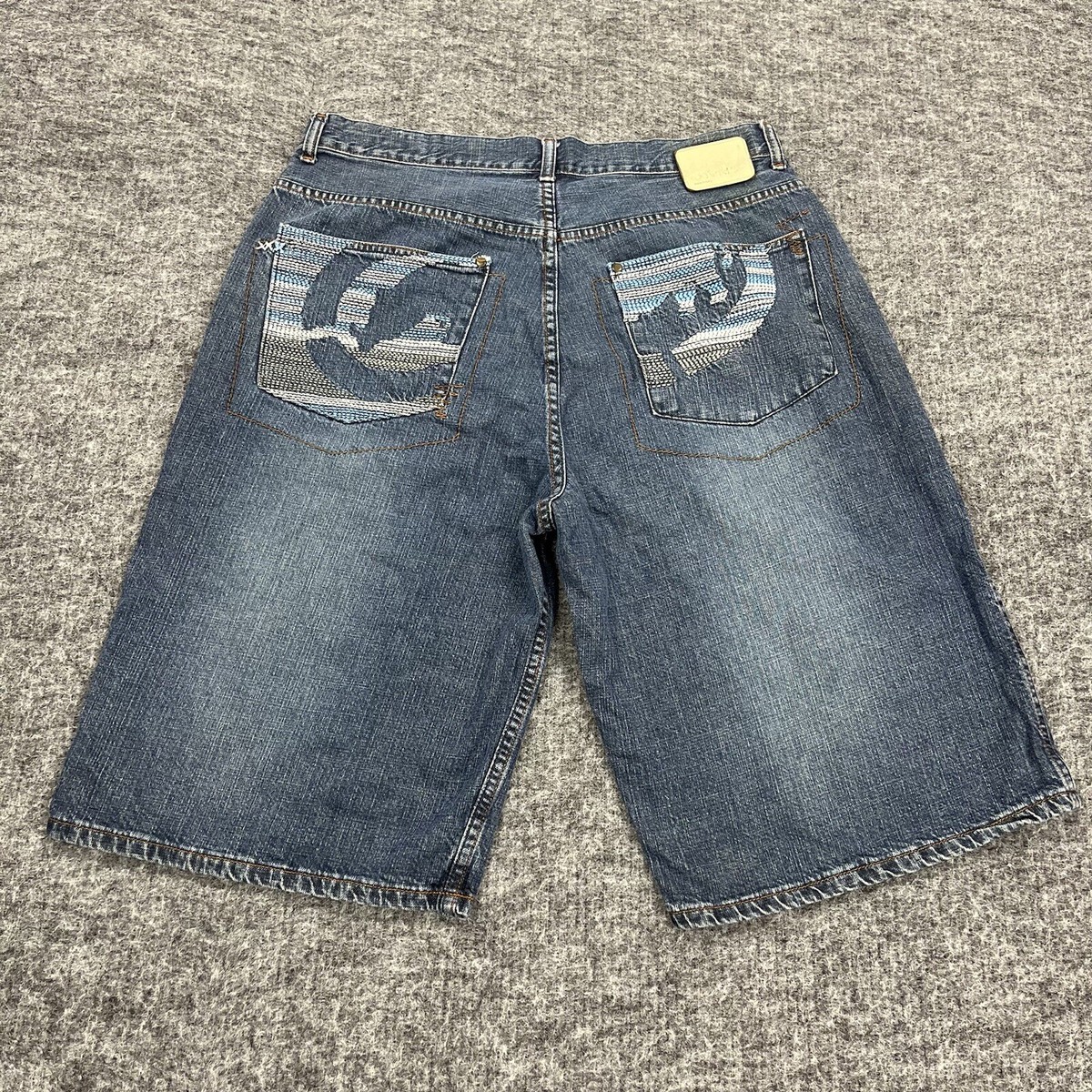 アクションコマ Ecko Unltd Shorts Mens 36 Blue Denim Jeans Baggy Skater Y2K