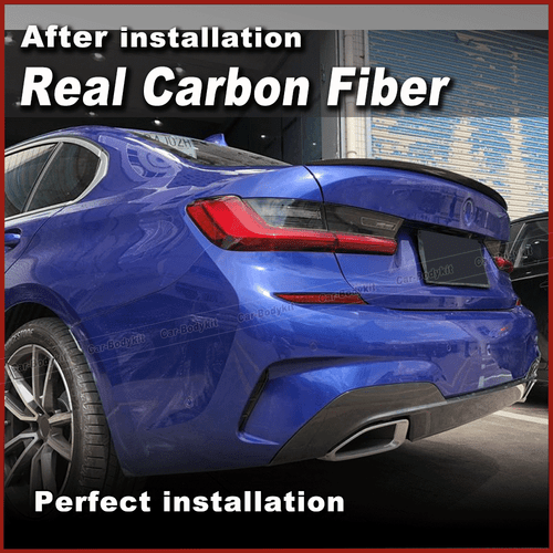 Carbon Heckspoiler Abrisskante Spoiler Lippe für BMW 3er G20 330i M340i 2019-21 - Picture 3 of 12