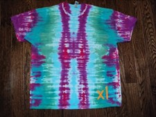 Extra Large Tie Dye Shirt XL Purple, Pink, Green, Blue