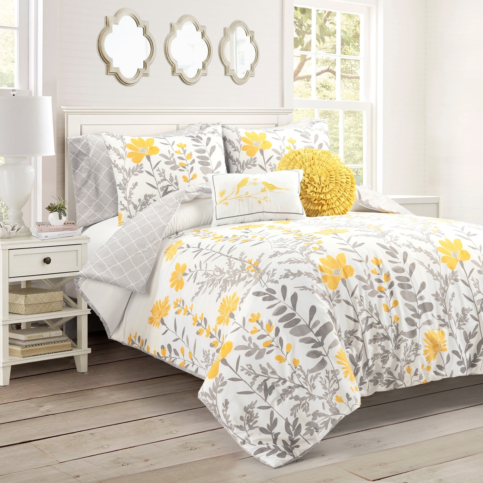 Lush Decor Aprile Soft Reversible Oversized Comforter 8 Piece Set