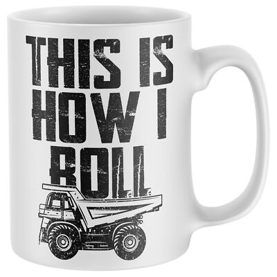 Muldenkipper Lustige Kaffeetasse So rollt ich Becher Camping Weihnachten Ihn Roll...