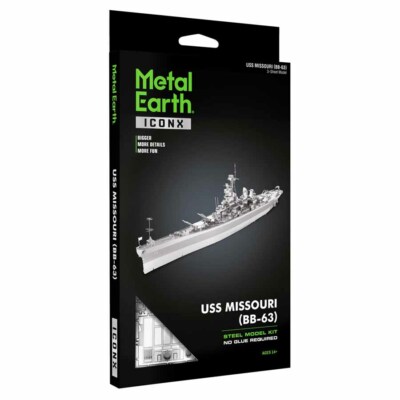 「MISSOURI」模型 Fascinations ICONX USS Missouri BB-63 3D Laser Cut Metal Earth