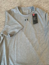 Under Armour locker 2.0 mens tee 1305775 carbon heather NEW S small 025