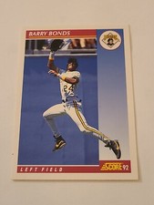 1992 Score #555 Barry Bonds Pittsburgh Pirates Baseball Card