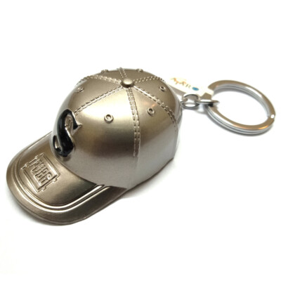 New PUBG Cap Key Chain Silver Colour Keychain Best Quality classy look PG2..