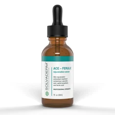 Solvaderm Ace-Ferulic Rejuvenation Serum - Vitamin C and E 1 fl oz