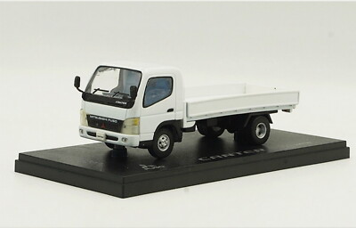 ミニチュア　1/43 Scale MITSUBISHI FUSO 三菱ふそう 1/43 Scale Mitsubishi FUSO CANTER Flatbed Truck White