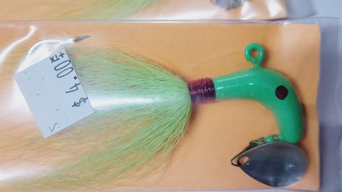 5 unidades - Bucktail Jigs Striper Luñuelos 3/4 OZ Chartreuse 6/0 Roadrunner Agua Salada - Imagen 2 de 3